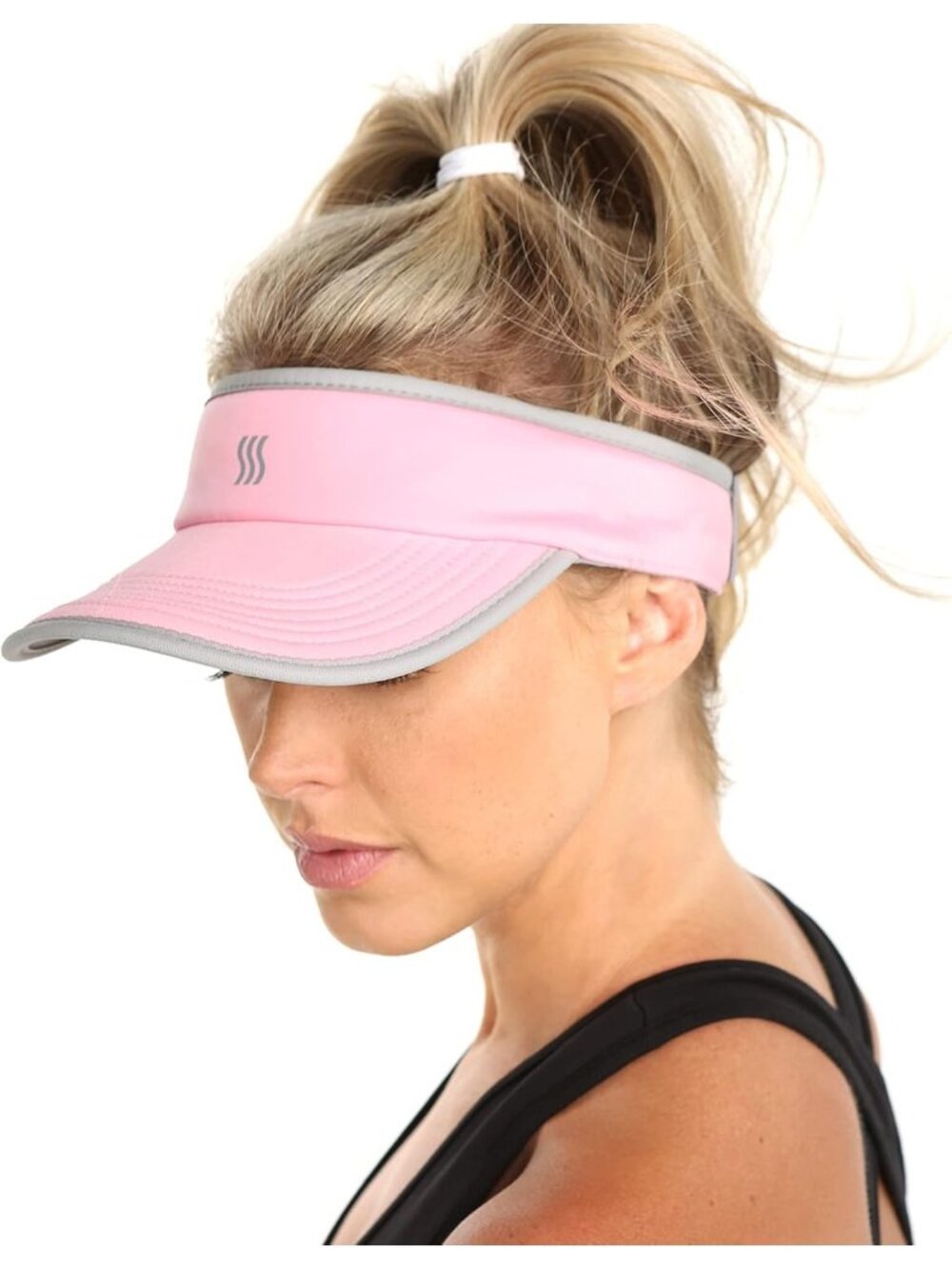 〽️Women''s Pink Sweat‑Wicking Visor for Running, Pickleball, Tennis & Golf